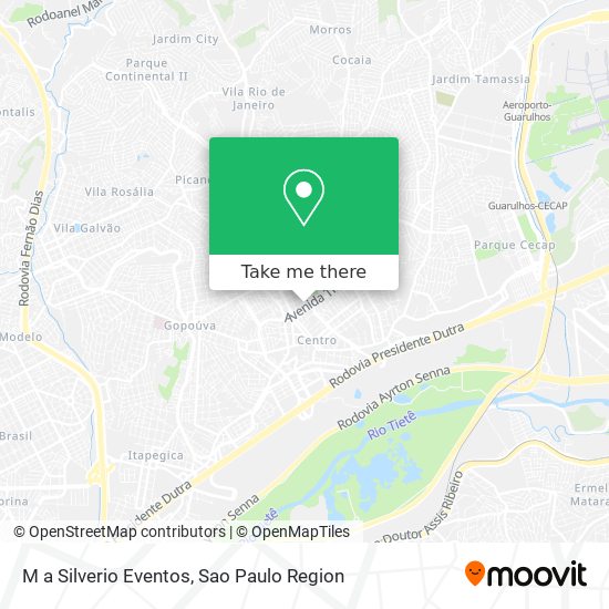 M a Silverio Eventos map
