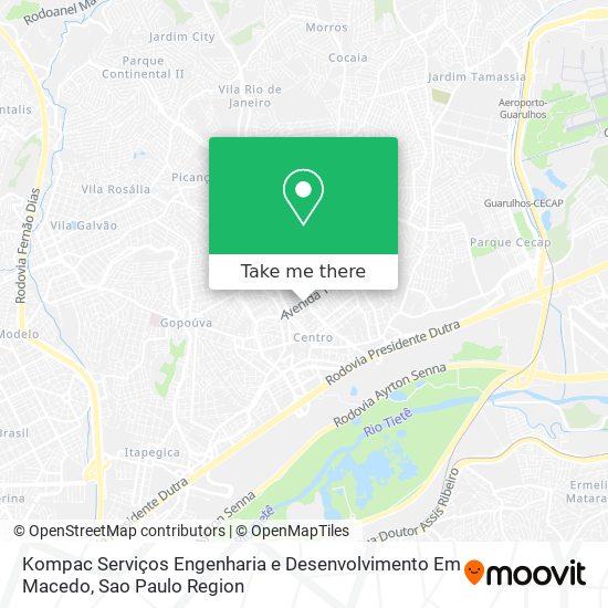 Kompac Serviços Engenharia e Desenvolvimento Em Macedo map