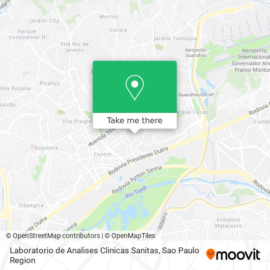 Laboratorio de Analises Clinicas Sanitas map