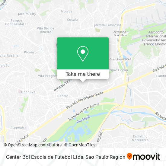 Center Bol Escola de Futebol Ltda map