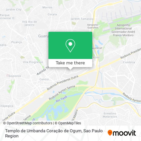 Templo de Umbanda Coração de Ogum map