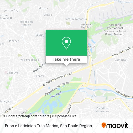 Frios e Laticinios Tres Marias map