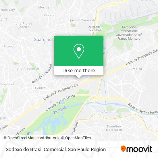 Sodexo do Brasil Comercial map