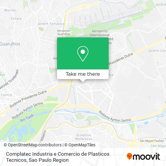 Complatec Industria e Comercio de Plasticos Tecnicos map