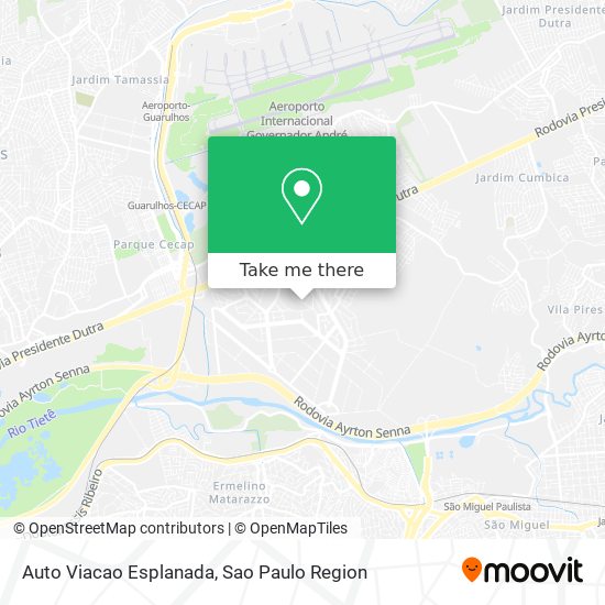 Auto Viacao Esplanada map