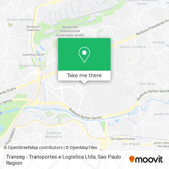 Transeg - Transportes e Logistica Ltda map