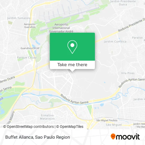 Buffet Alianca map