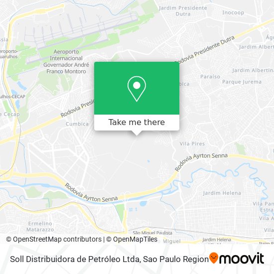 Soll Distribuidora de Petróleo Ltda map