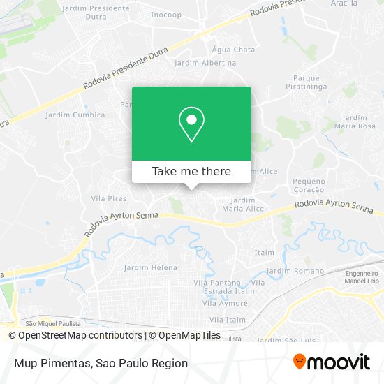 Mup Pimentas map