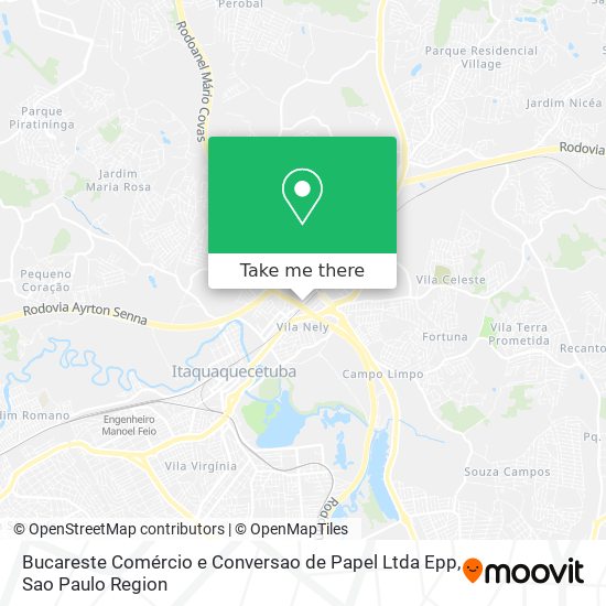 Bucareste Comércio e Conversao de Papel Ltda Epp map