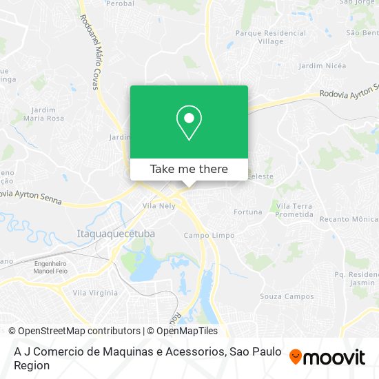 A J Comercio de Maquinas e Acessorios map