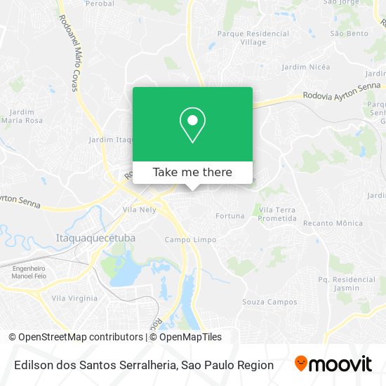 Edilson dos Santos Serralheria map