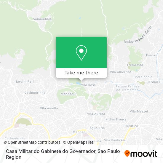 Mapa Casa Militar do Gabinete do Governador