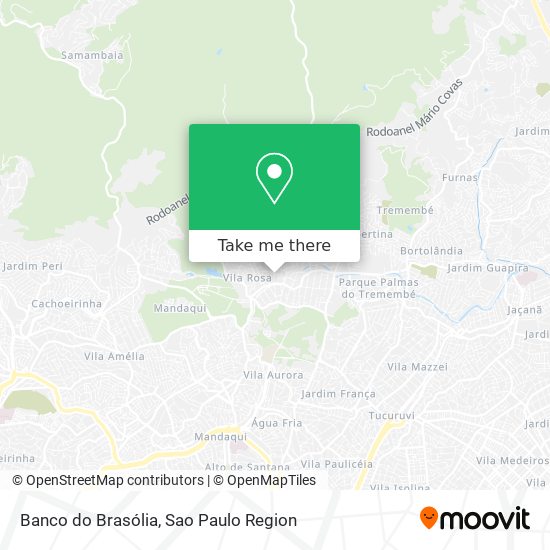 Mapa Banco do Brasólia