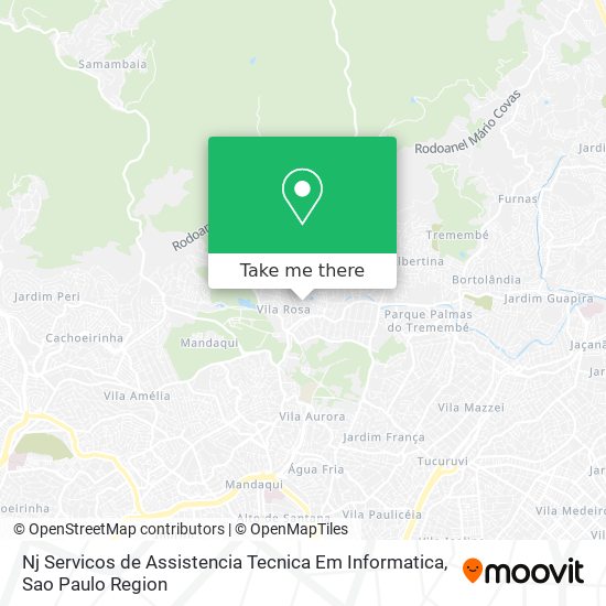 Mapa Nj Servicos de Assistencia Tecnica Em Informatica