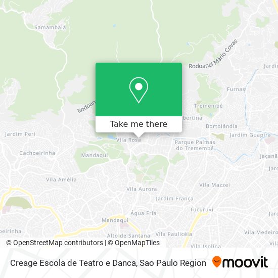 Creage Escola de Teatro e Danca map