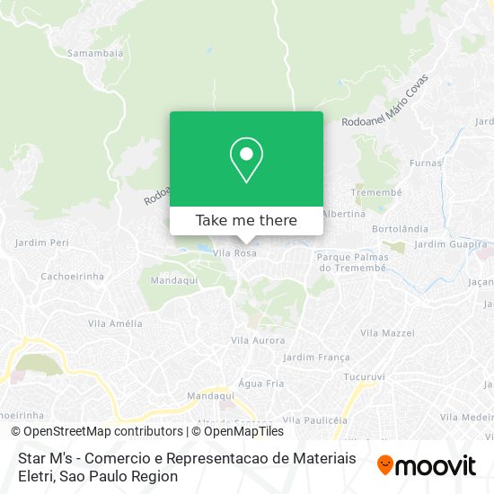 Mapa Star M's - Comercio e Representacao de Materiais Eletri