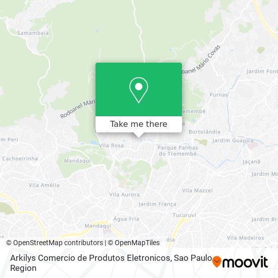 Arkilys Comercio de Produtos Eletronicos map