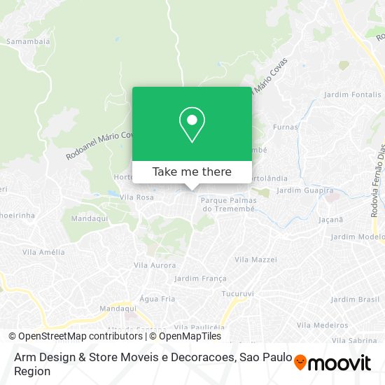 Arm Design & Store Moveis e Decoracoes map