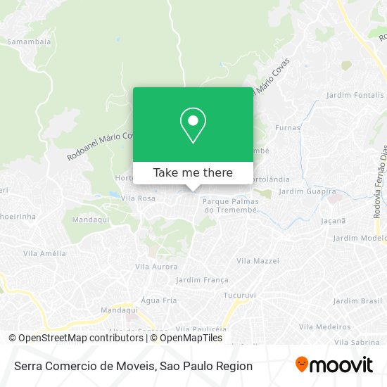 Mapa Serra Comercio de Moveis