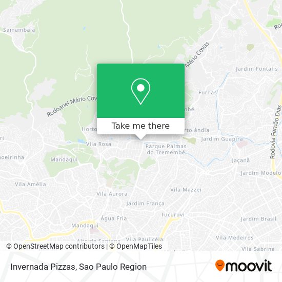 Invernada Pizzas map