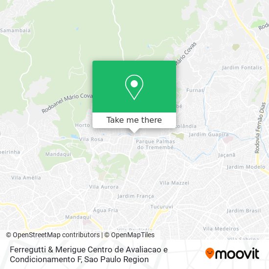 Ferregutti & Merigue Centro de Avaliacao e Condicionamento F map
