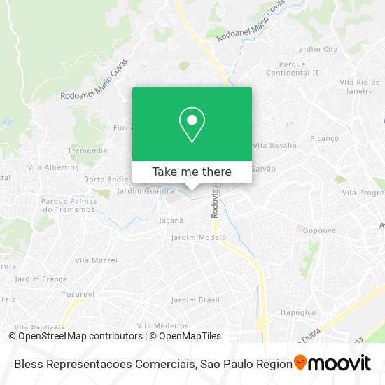 Bless Representacoes Comerciais map