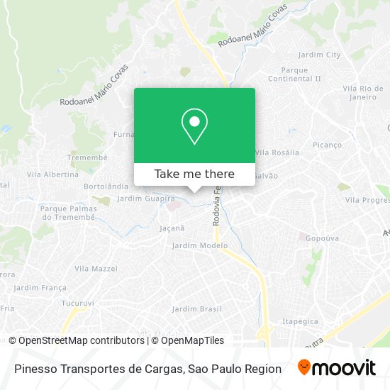 Pinesso Transportes de Cargas map