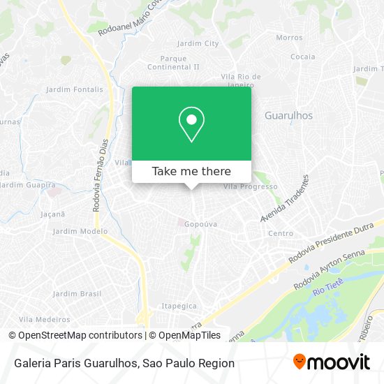 Galeria Paris Guarulhos map