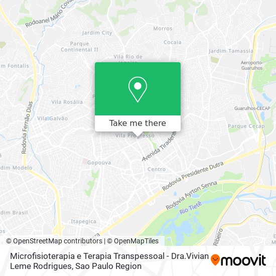 Microfisioterapia e Terapia Transpessoal - Dra.Vivian Leme Rodrigues map