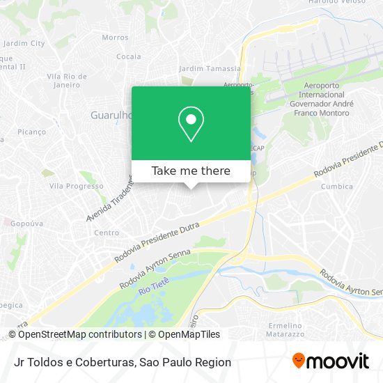 Jr Toldos e Coberturas map