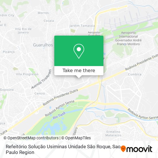 Refeitório Solução Usiminas Unidade São Roque map