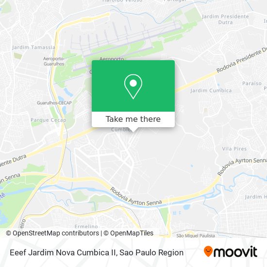 Eeef Jardim Nova Cumbica II map