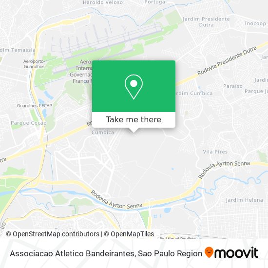 Associacao Atletico Bandeirantes map