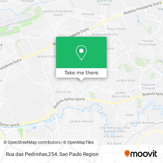 Rua das Pedrinhas,254 map