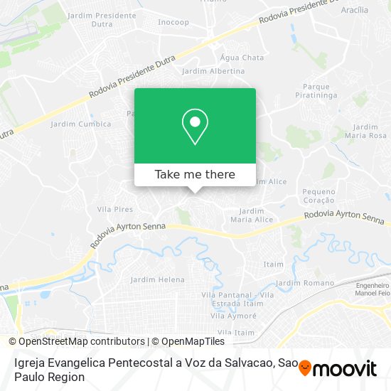 Igreja Evangelica Pentecostal a Voz da Salvacao map