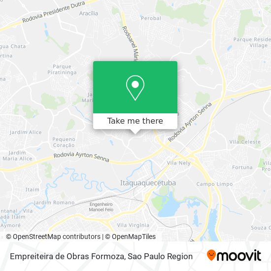 Empreiteira de Obras Formoza map