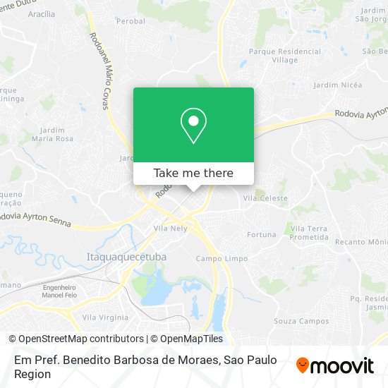 Em Pref. Benedito Barbosa de Moraes map