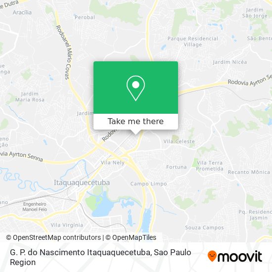 G. P. do Nascimento Itaquaquecetuba map