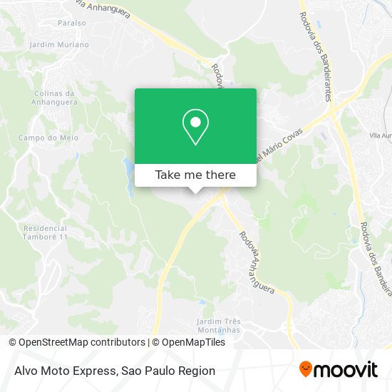 Alvo Moto Express map
