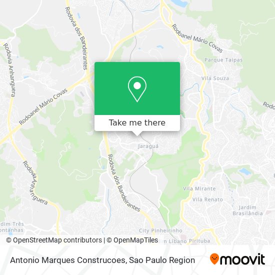 Mapa Antonio Marques Construcoes