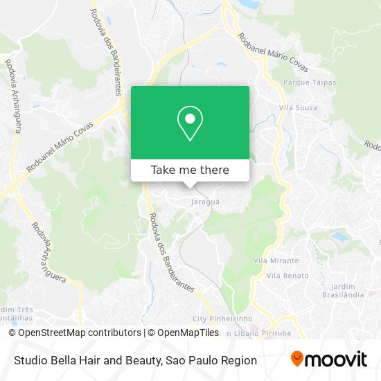 Studio Bella Hair and Beauty map
