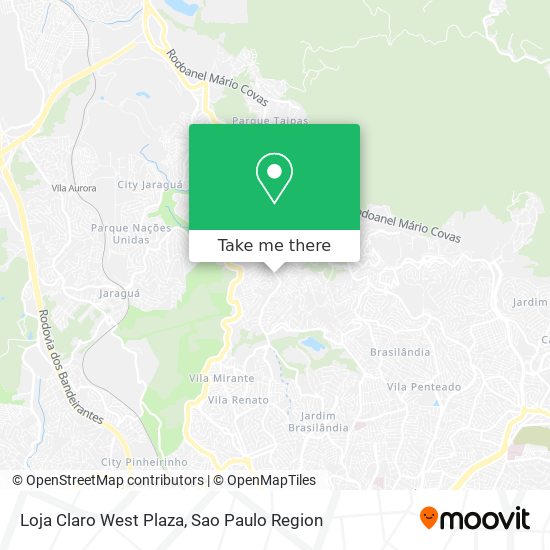 Loja Claro West Plaza map