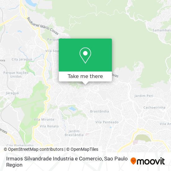 Mapa Irmaos Silvandrade Industria e Comercio