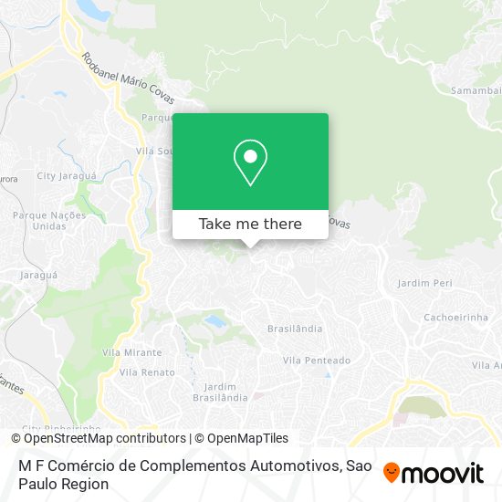 Mapa M F Comércio de Complementos Automotivos