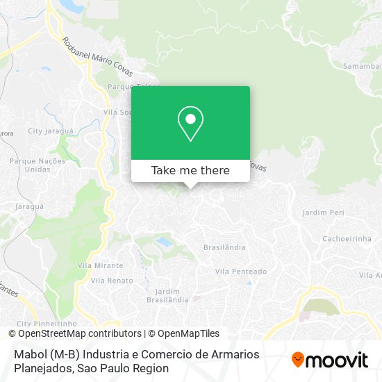 Mabol (M-B) Industria e Comercio de Armarios Planejados map