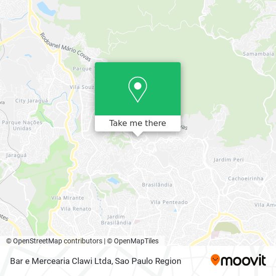 Mapa Bar e Mercearia Clawi Ltda