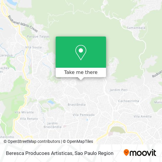Mapa Beresca Producoes Artisticas