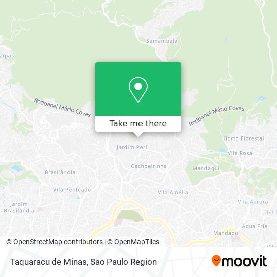 Mapa Taquaracu de Minas