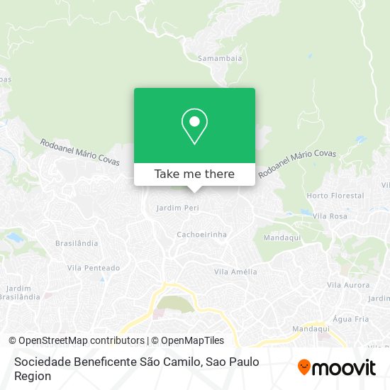 Mapa Sociedade Beneficente São Camilo